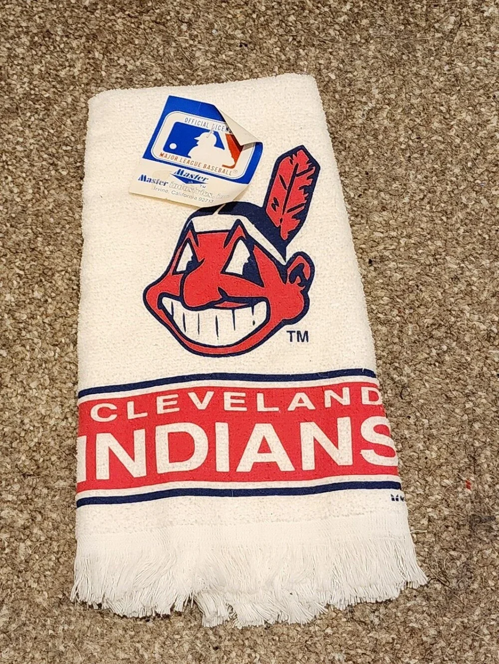 Vintage Cleveland Indians Golf Towel Official MLB Merchandise Master ind NWT